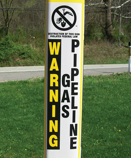 Natural Gas Pipeline Marker